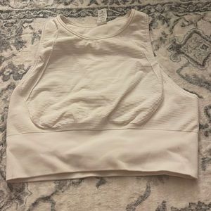 Lululemon high neck white sports bra